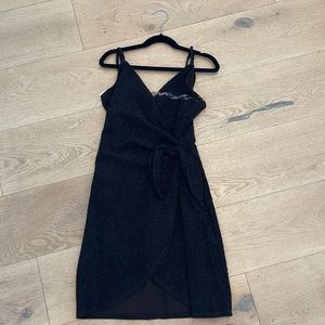 Lily rose dress, black with sparkles , XS